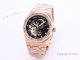 Royal Oak Audemars Piguet Skeleton Rose Gold Watch Baguette Diamond bezel (2)_th.jpg